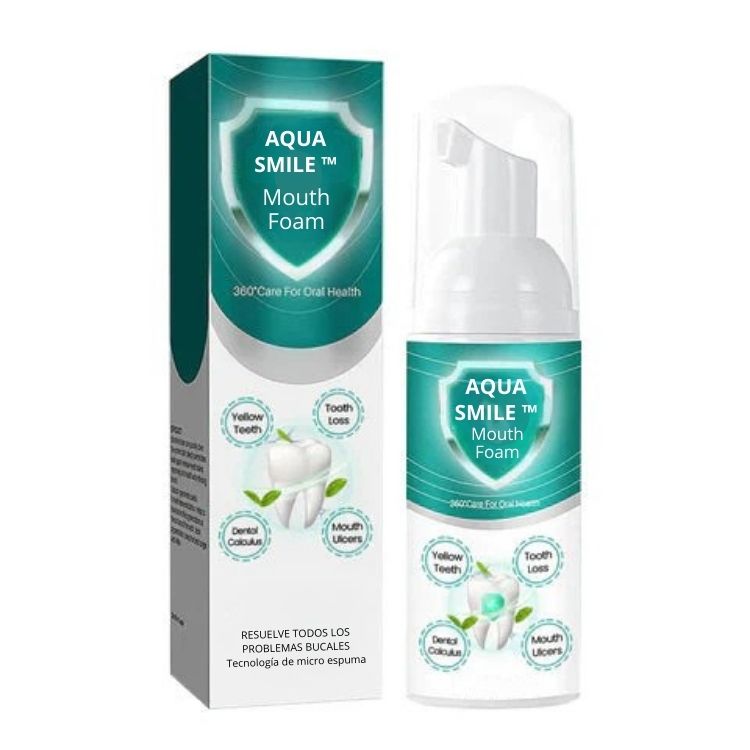 AQUA SMILE™️Combate todos los problemas bucales, no es una simple espuma blanquedora