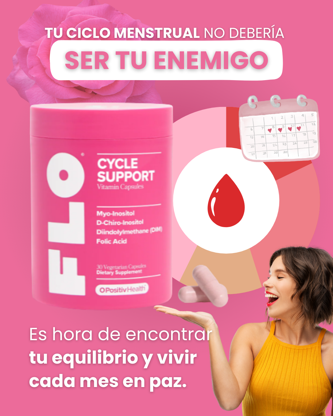 CYCLE SUPPORT - Cápsulas para regular el ciclo y dolores menstruales