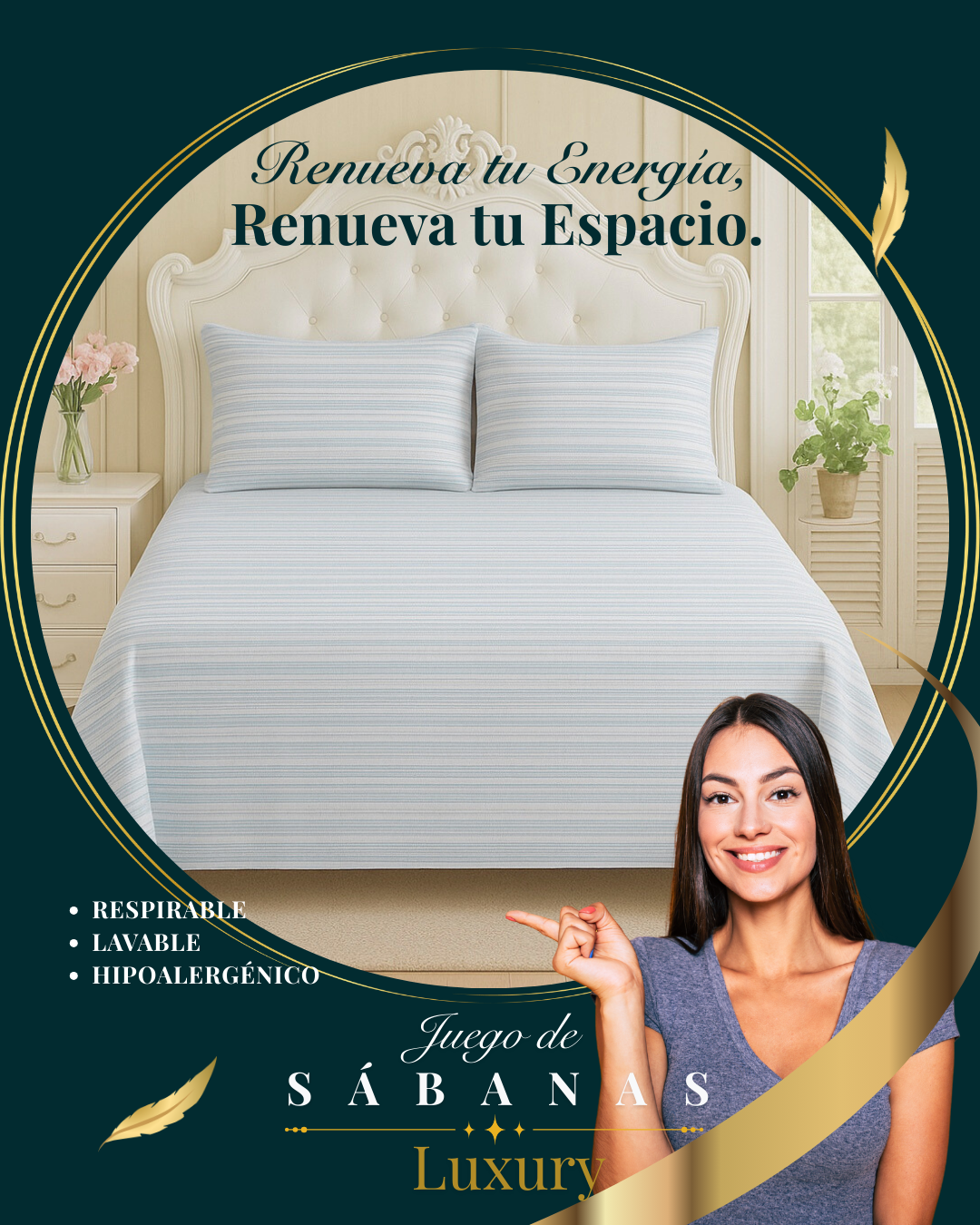 JUEGO DE SÁBANAS LUXURY