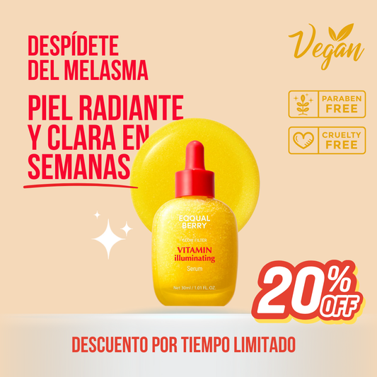 Eqqual Berry | Suero iluminador | El Resplandor que tu Piel Necesita: Vitamina C y Niacinamida🍓