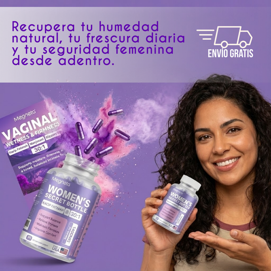 MEGNETA | Renacer íntimo | Hidratación íntima + firmeza visible en 7 días. Sin cremas. Sin vergüenza.