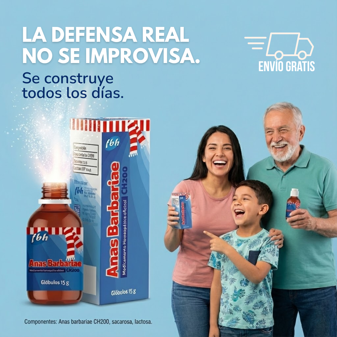 ANAS BARBARIAE | Apoya al sistema inmune de forma constante y natural, para estar preparado antes de que el problema aparezca.