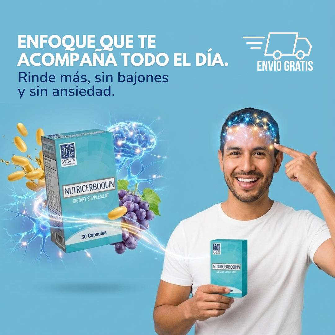 NUTRICERBOQUÍN | Suplemento para la memoria y concentración.