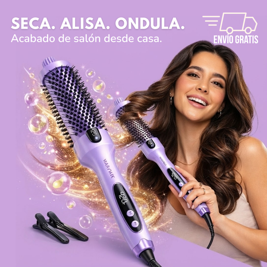 Cepillo de secado para el cabello todo en uno | Wavytalk | De cabello húmedo a peinado de salón en casa, listo en minutos✨