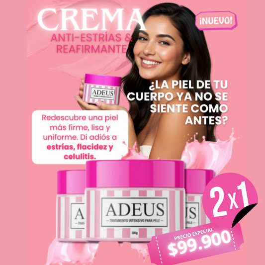 CREMA ANTIESTRÍAS Y REAFIRMANTE | PROMO 2X1 | ADEUS