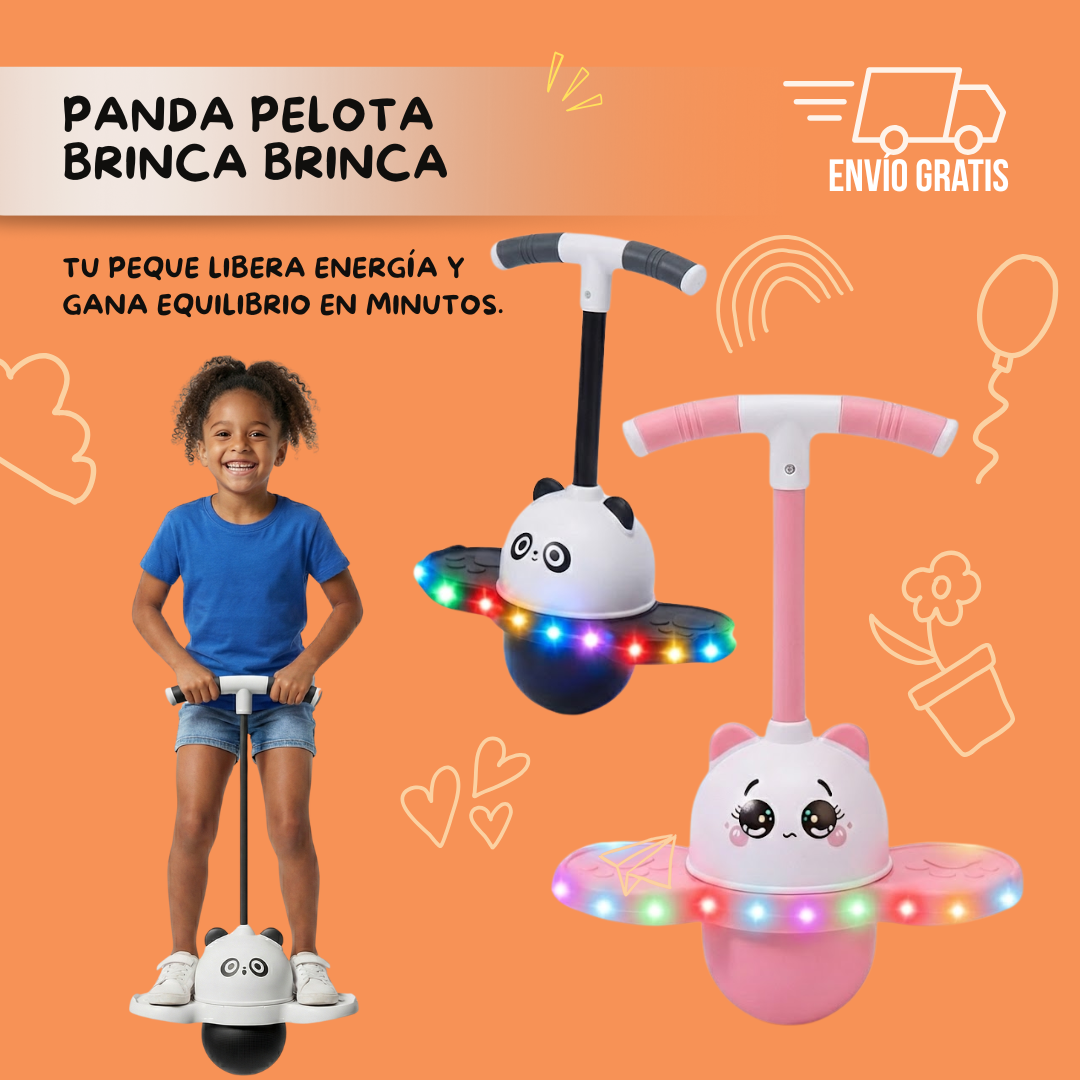 PANDA PELOTA BRINCA BRINCA | Saltos controlados, equilibrio automático y diversión activa sin pantallas.
