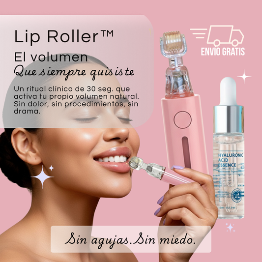 Set Lip Roller + Ácido Hialurónico | Volumen natural desde el primer uso.