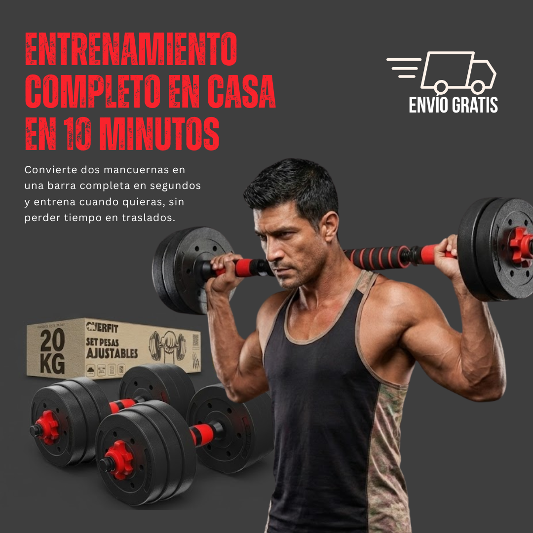FUERZA TOTAL 20KG | Entrenamiento completo en casa en 10 minutos. | Sin gym. Sin tráfico. Sin fricción.