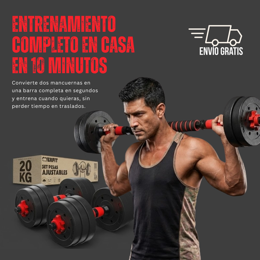 FUERZA TOTAL 20KG | Entrenamiento completo en casa en 10 minutos. | Sin gym. Sin tráfico. Sin fricción.
