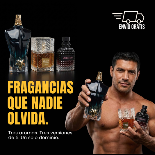 TRIPLE IMPACT™ | Khamrah • Valentino • Jean Paul Gaultier | Fragancias para ser inolvidable.