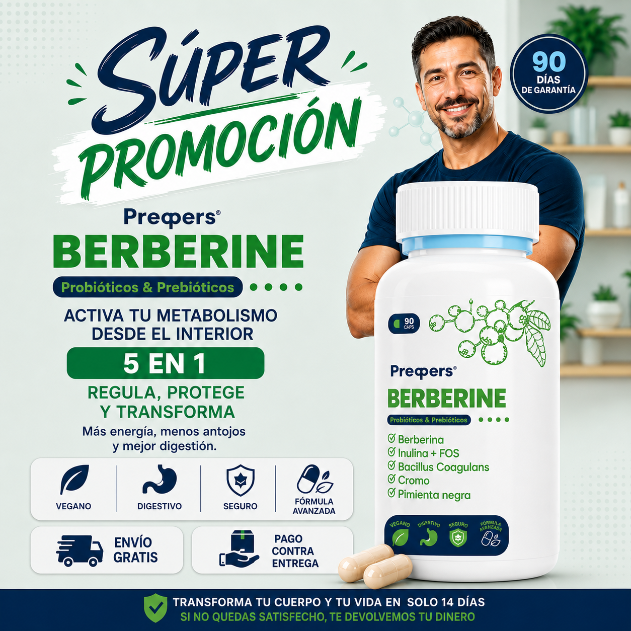 Berberina | Control de Glucosa y Metabolismo Activo