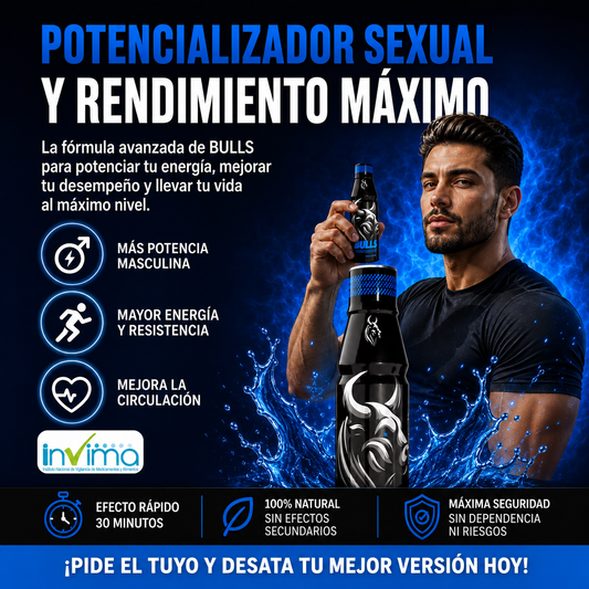 BULLS Potencializador Natural | Máximo Rendimiento Masculino