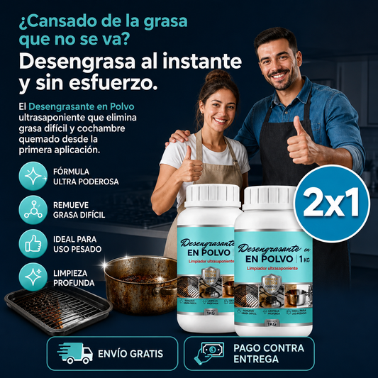 2X1 Desengrasante en Polvo 1KG | Poder Ultrapotente
