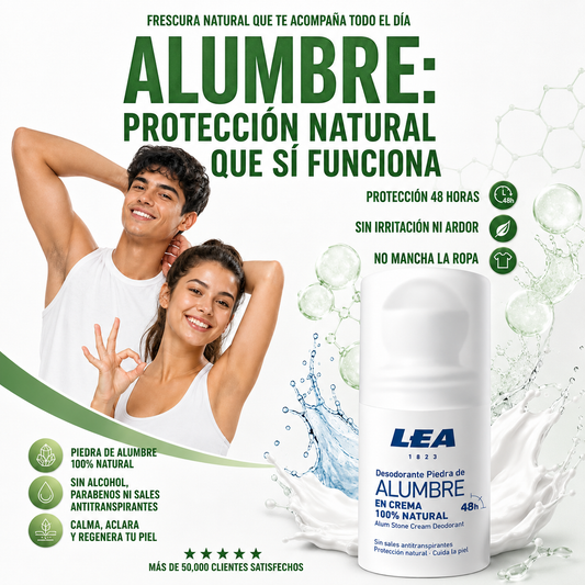 Desodorante LEA 1823 | Piedra de Alumbre Natural en Crema