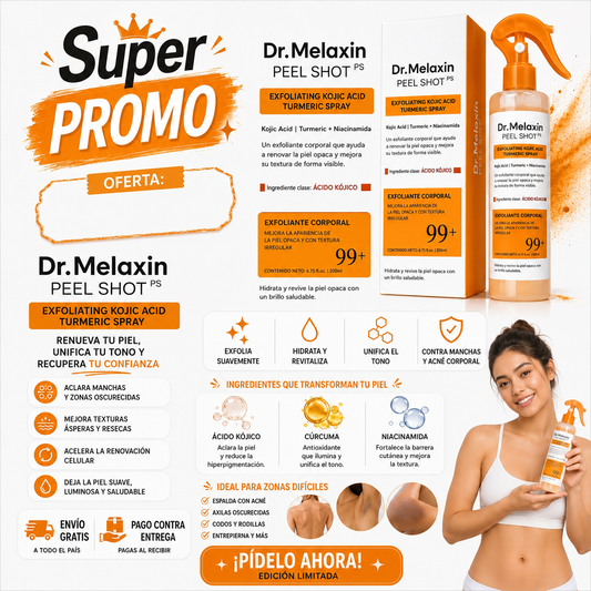 Dr. Melaxin Peel Shot Spray | Piel Radiante y Sin Manchas