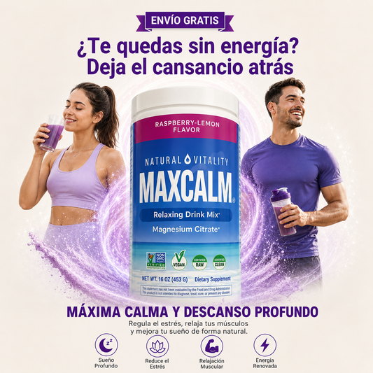 MAXCALM® Magnesio | Descanso Profundo y Alivio Muscular
