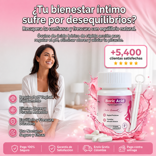 Óvulos  Aromlife Boric Acid | Equilibrio y Frescura Íntima Completa