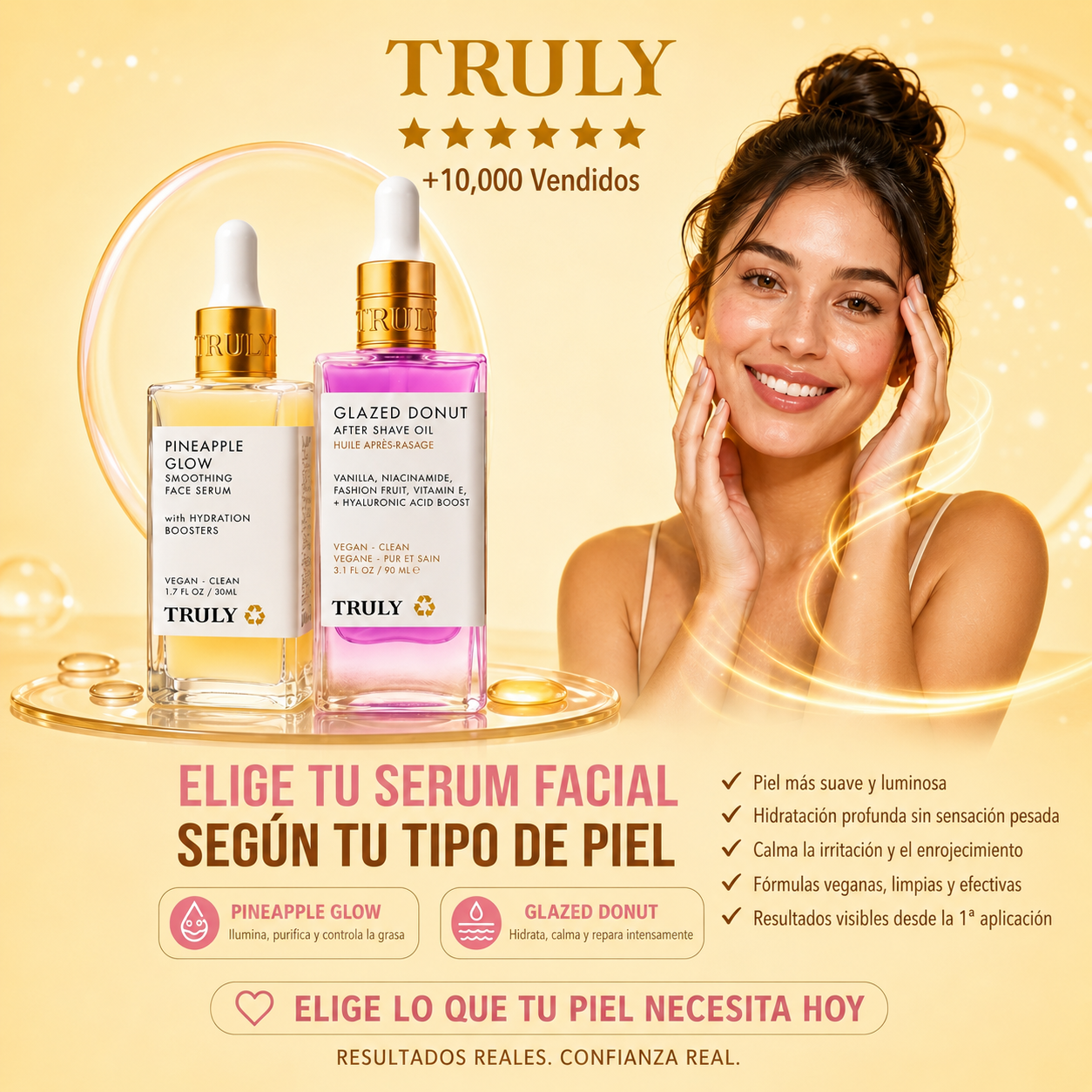 Serum Facial de Truly (Pineapple Glow | Glazed Donut)