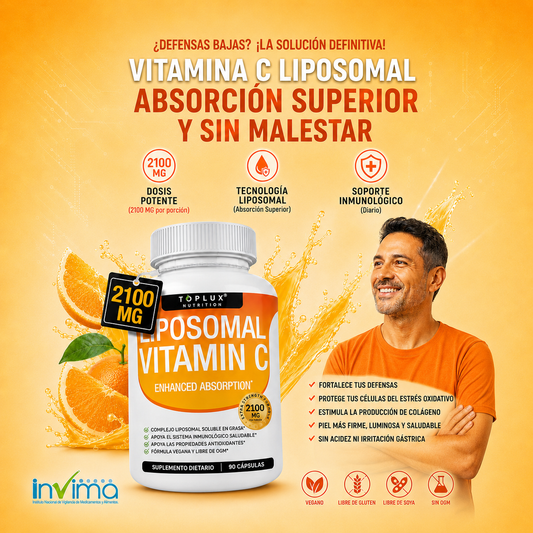 Máxima Absorción Liposomal | Vitamina C Pura 1000mg