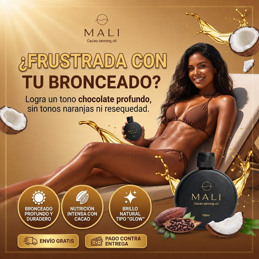 Bronceador con Cacao Mali | Logra un tono chocolatoso profundo