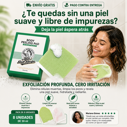 Almohadillas Exfoliantes Body Peeling Pad | Pack X8 Unidades