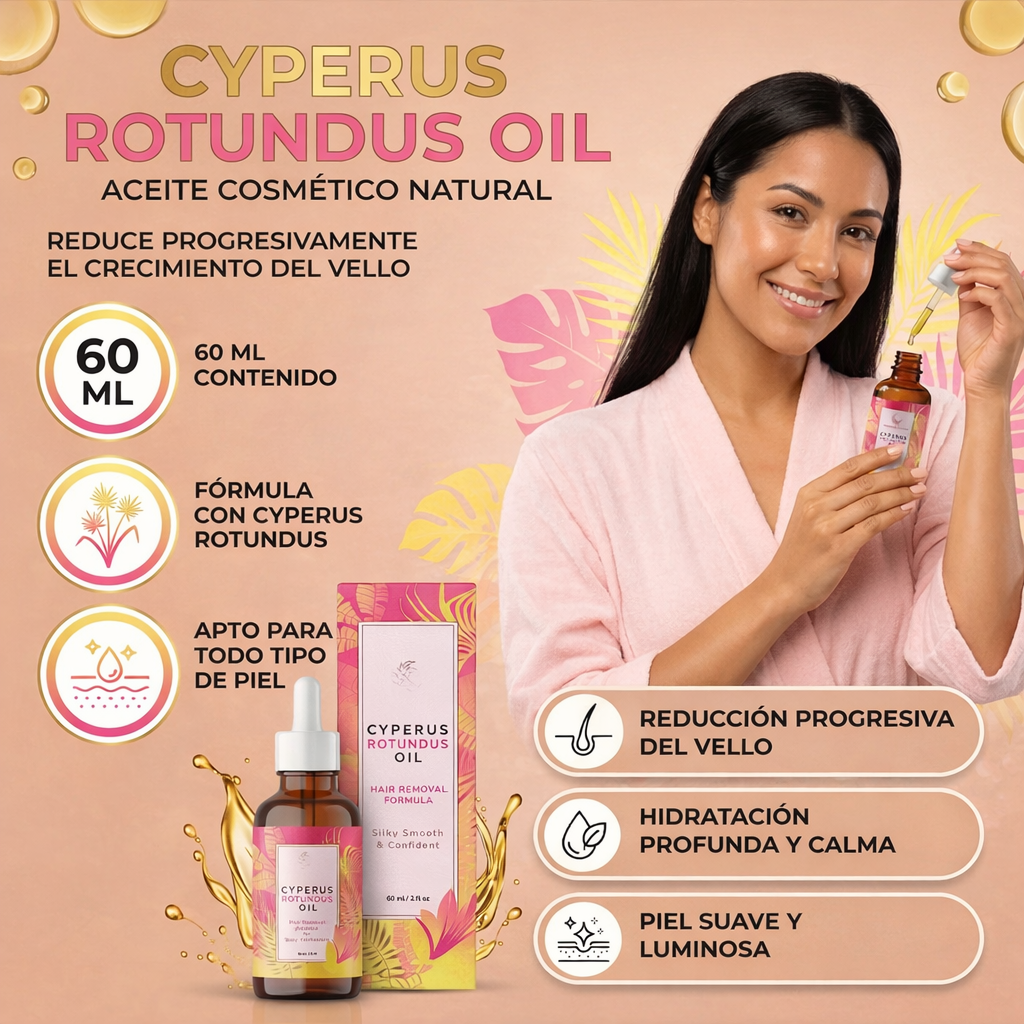 Cyperus | Aceite eliminador de vello corporal