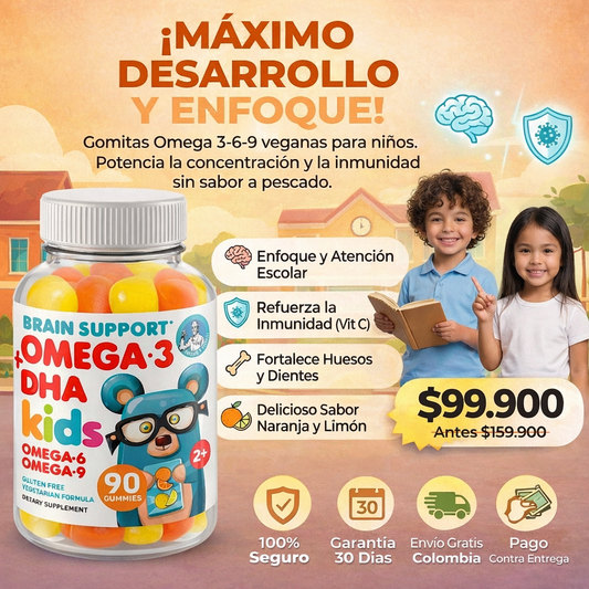 Gomas Omega 3 - DHA | Dr. Moritz | Suplemento cognitivo.