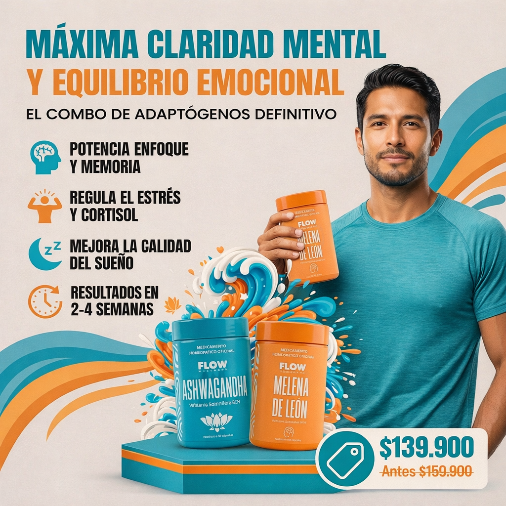 FLOW | Ashawanda + Diente de león | Claridad mental y equilibrio emocional en una sola rutina diaria.