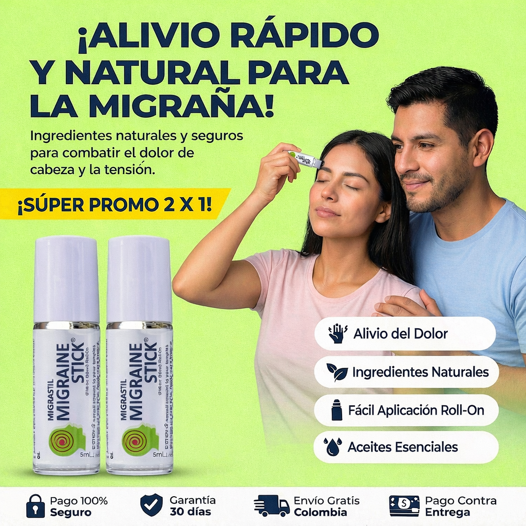 Migrastil | Aceite Roll on para la migraña | PROMO 2X1