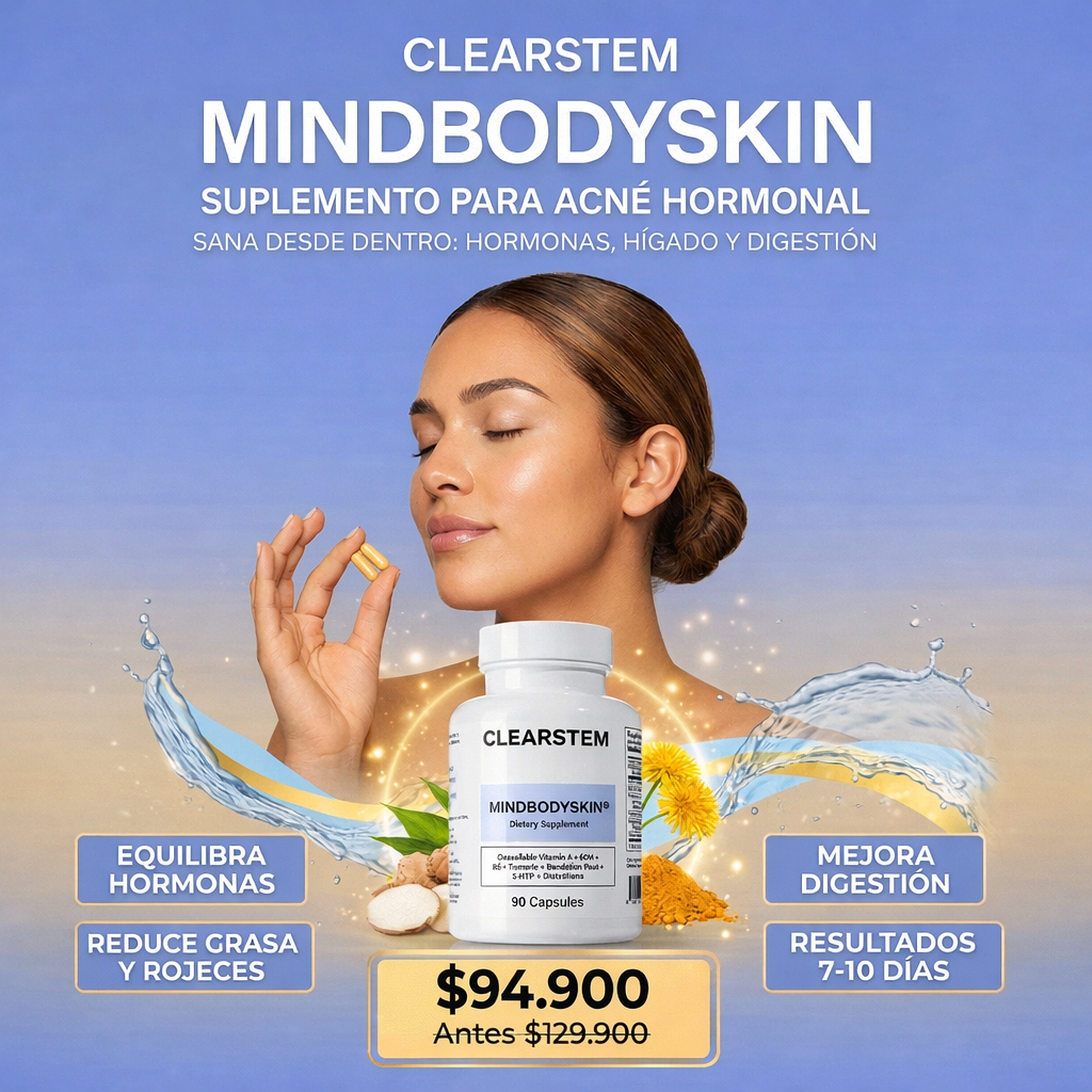MINDBODYSKIN® | Suplemento para acné hormonal