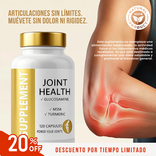 Suplemento Join Health | El secreto para articulaciones jóvenes: Refuerzo, Confort y Alivio🔥