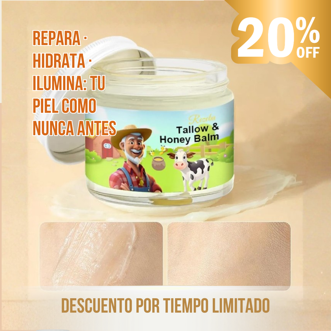Bálsamo de Sebo y Miel | Para una piel más luminosa e hidratada ✨