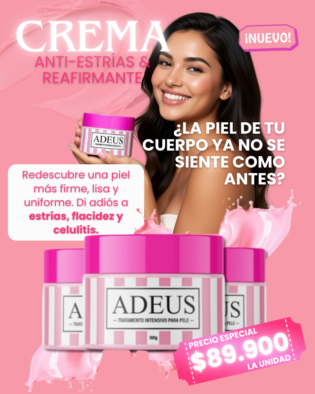 CREMA ANTI-ESTRÍAS Y REAFIRMANTE