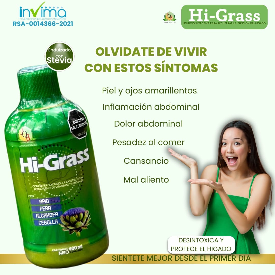 HI-GRASS™️Perfecto para desintoxicar tu cuerpo a profundidad - Salud Hepática