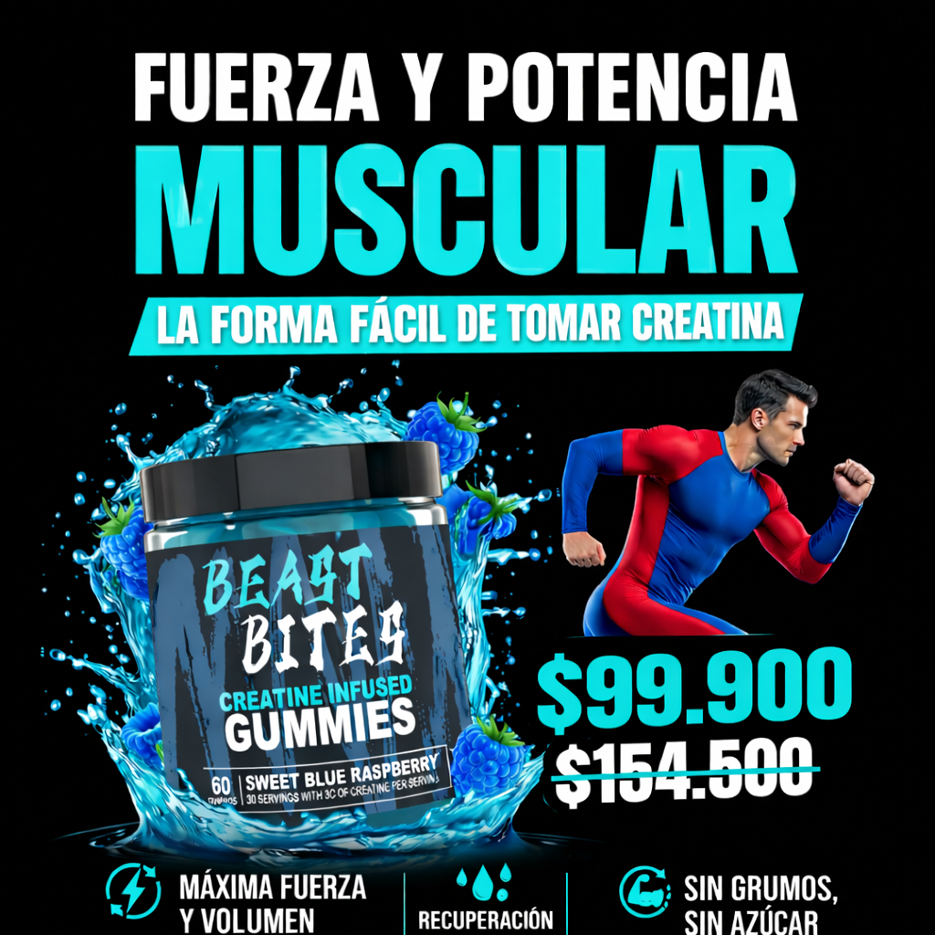 Beast Bites | Bocados de creatina | Sin azúcar ni colores artificiales