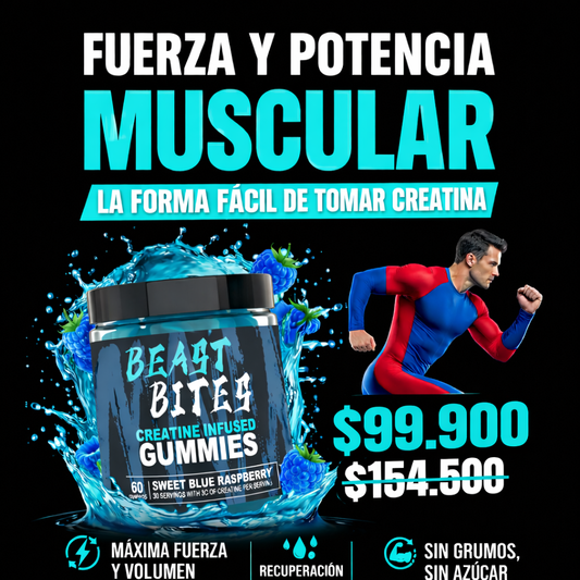 Beast Bites | Bocados de creatina | Sin azúcar ni colores artificiales