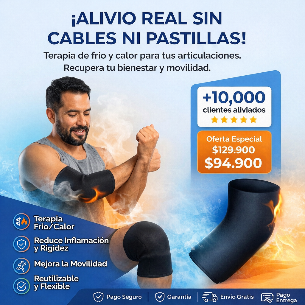 Almohadilla terapéutica | Banda térmica | Rodilla, brazo y hombro.