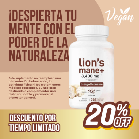 Suplemento de Melena de león ¡El cuidado que tu memoria necesita!